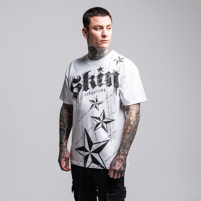 Men’s S/S Tee Premium | LOCKED DOWN – White