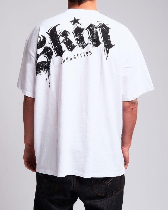 Men’s S/S Tee Premium | LOCKED DOWN – White