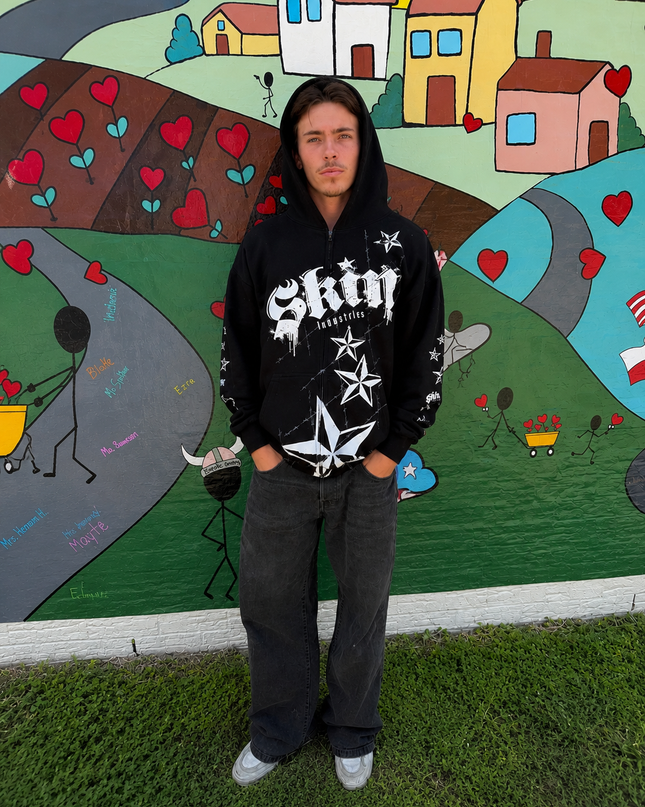 LOCK DOWN - Black | ELITE Zip Up Hoodie