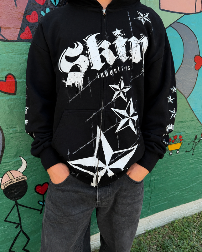 LOCK DOWN - Black | ELITE Zip Up Hoodie
