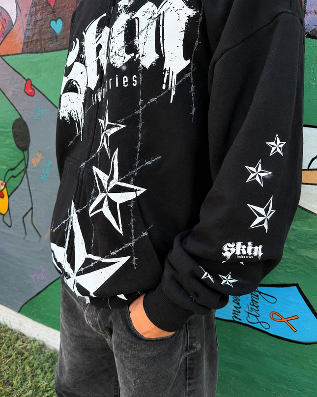 LOCK DOWN - Black | ELITE Zip Up Hoodie