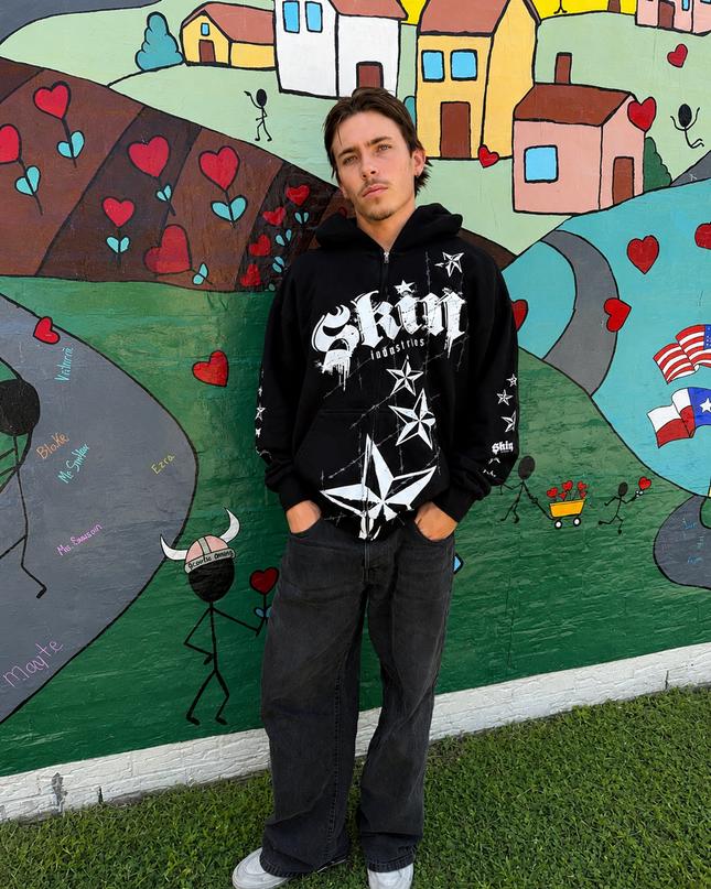 LOCK DOWN - Black | ELITE Zip Up Hoodie