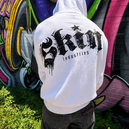 LOCK DOWN - White | ELITE Zip Up Hoodie