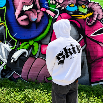 LOCK DOWN - White | ELITE Zip Up Hoodie