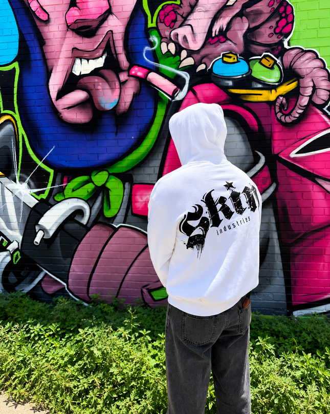 LOCK DOWN - White | ELITE Zip Up Hoodie