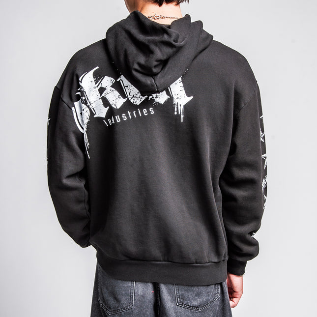 Men's Hoodie Zip | LOCK DOWN - Black
