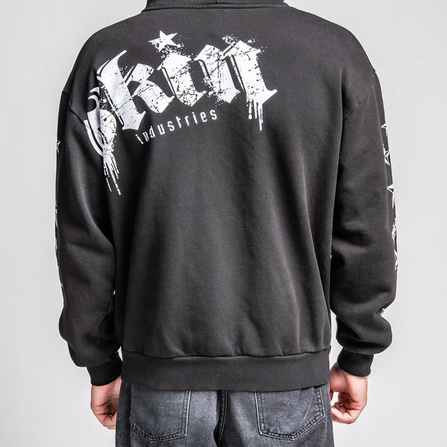 Men's Hoodie Zip | LOCK DOWN - Black