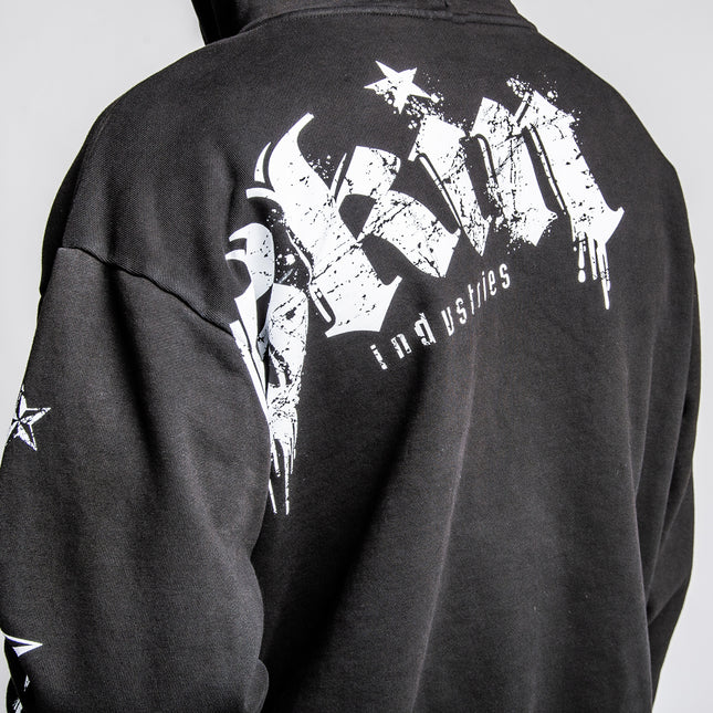 Men's Hoodie Zip | LOCK DOWN - Black