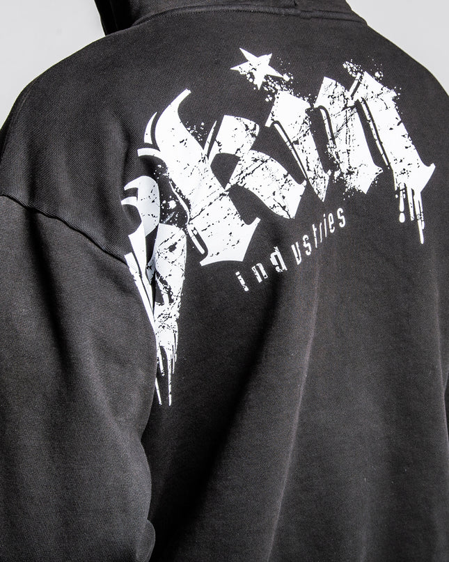 Men's Hoodie Zip | LOCK DOWN - Black