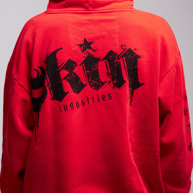 Men's Hoodie Zip | LOCK DOWN - Red