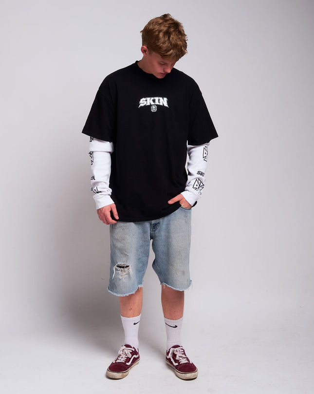 Men's 2Fer Tee | RUMBLER - Black