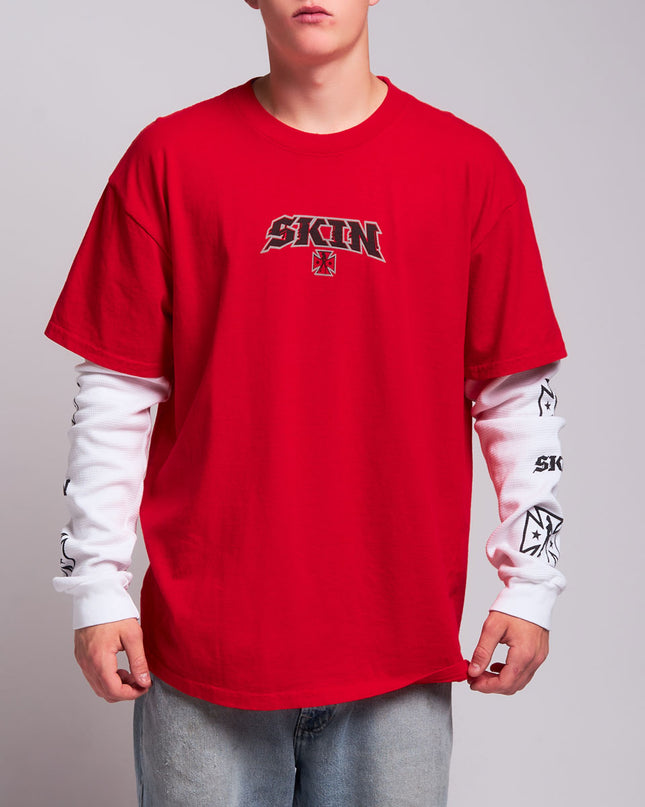 Men's 2Fer Tee | RUMBLER - Red