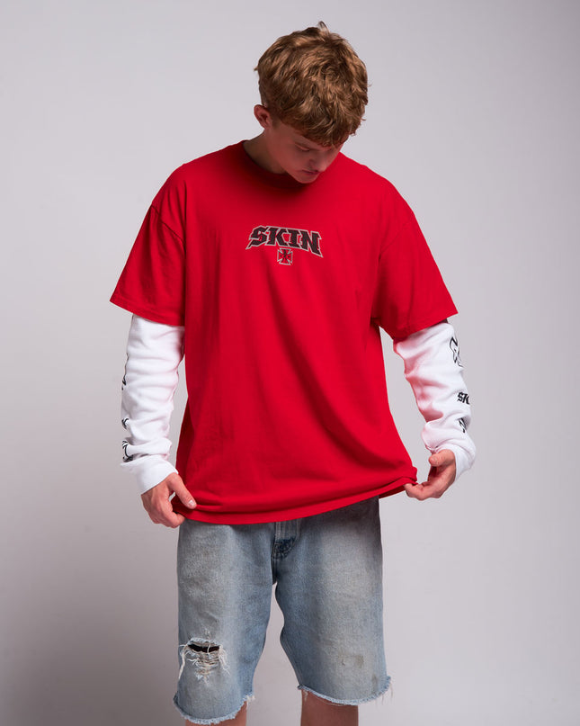 Men's 2Fer Tee | RUMBLER - Red