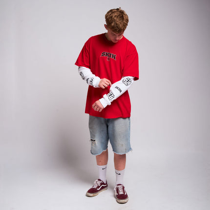 Men's 2Fer Tee | RUMBLER - Red