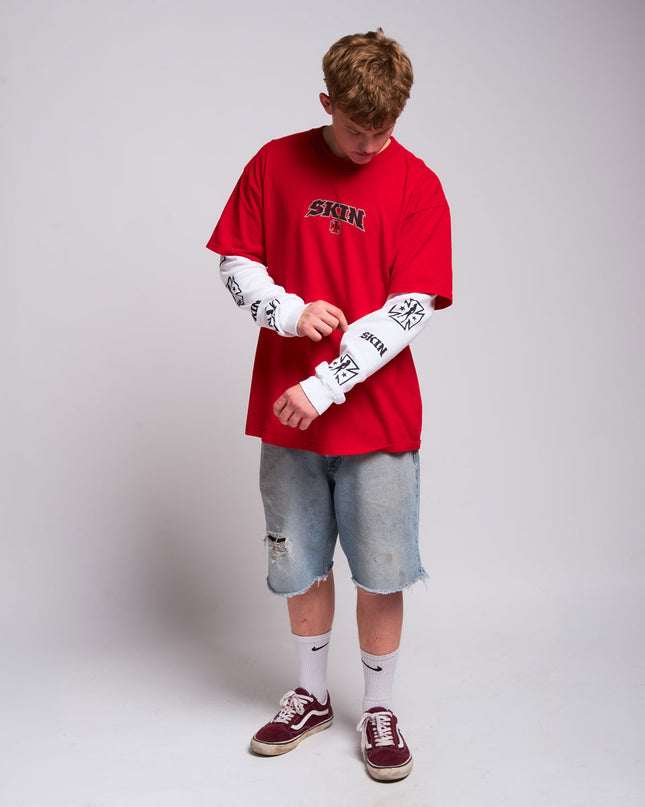 Men's 2Fer Tee | RUMBLER - Red