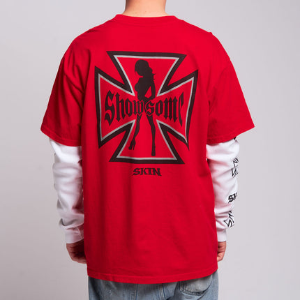 Men's 2Fer Tee | RUMBLER - Red