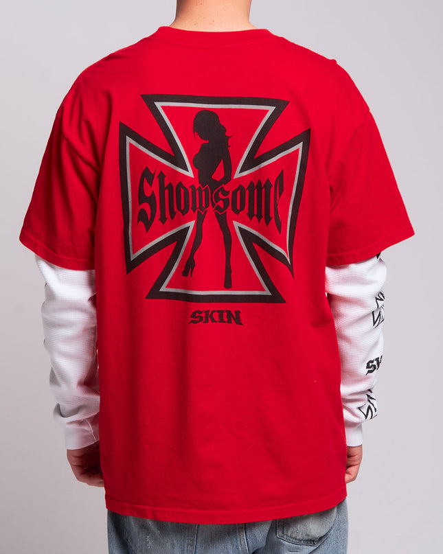 Men's 2Fer Tee | RUMBLER - Red