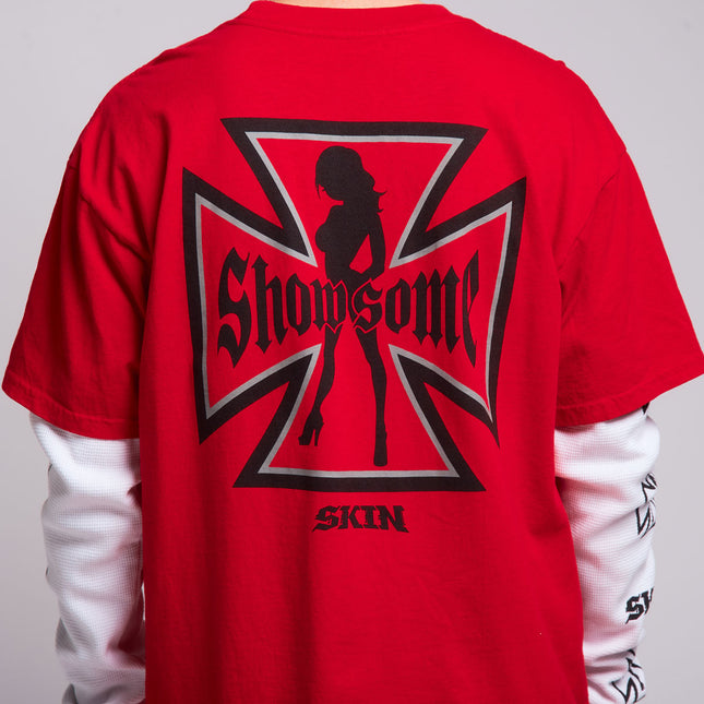 Men's 2Fer Tee | RUMBLER - Red
