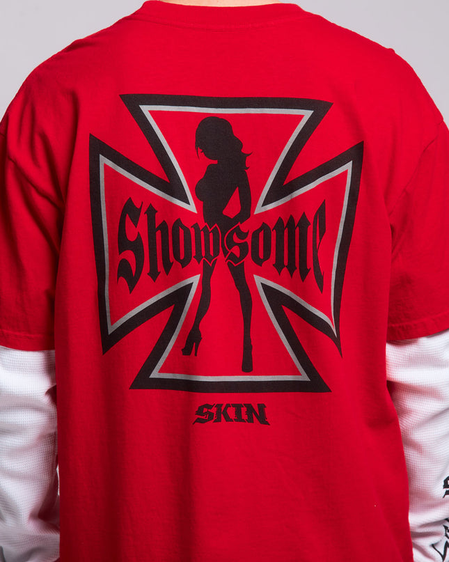 Men's 2Fer Tee | RUMBLER - Red
