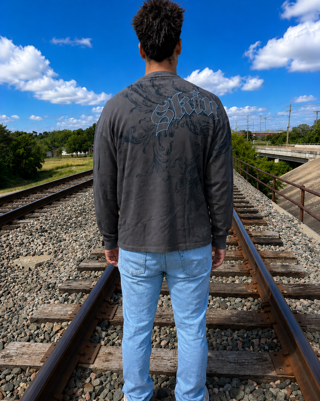 Men's L/S Thermal Tee | TKO - Charcoal