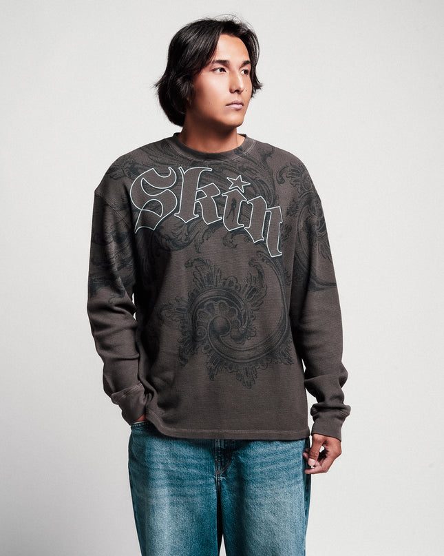 Men's L/S Thermal Tee | TKO - Charcoal