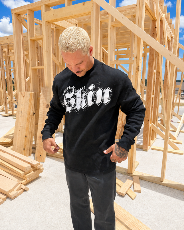 Men's L/S Thermal Tee | CAN-CAN - Black
