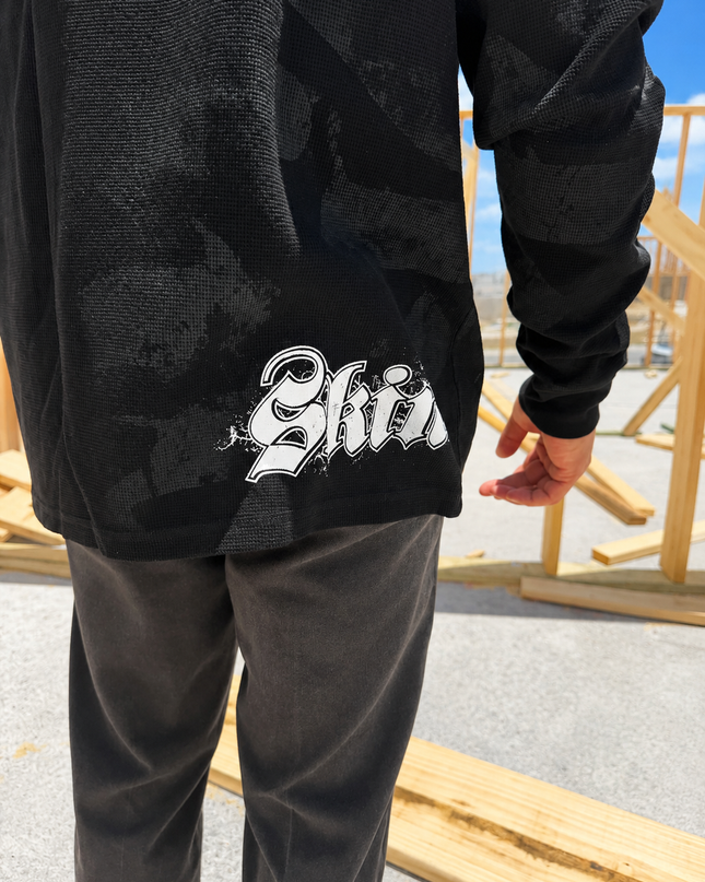 Men's L/S Thermal Tee | CAN-CAN - Black