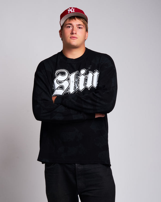 Men's L/S Thermal Tee | CAN-CAN - Black