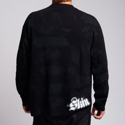 Men's L/S Thermal Tee | CAN-CAN - Black