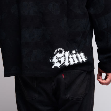 Men's L/S Thermal Tee | CAN-CAN - Black