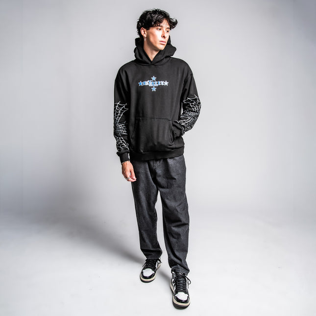 Men's Hoodie P/O | SPIDER - Black