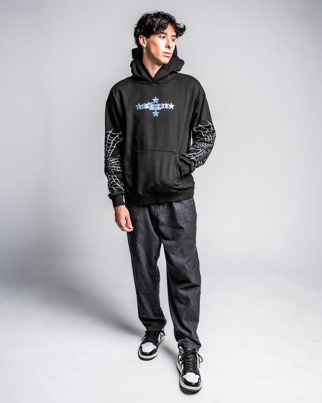 Men's Hoodie P/O | SPIDER - Black