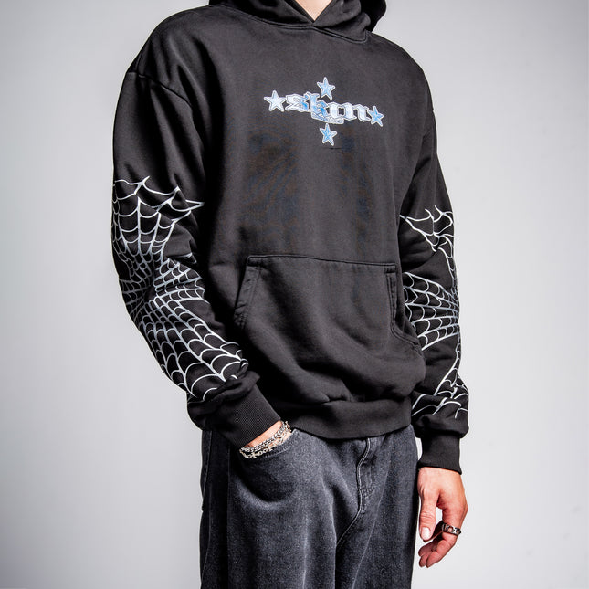 Men's Hoodie P/O | SPIDER - Black