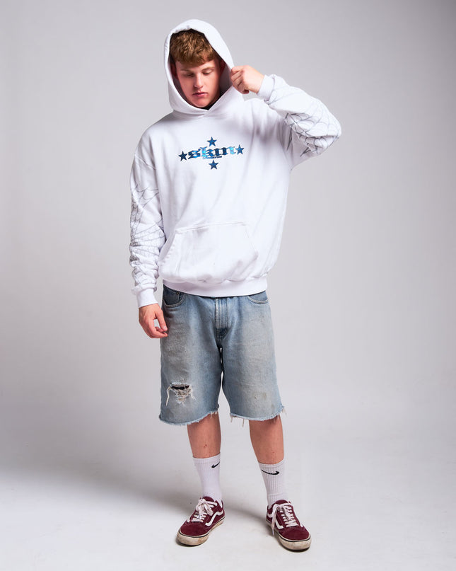 Men's Hoodie P/O | SPIDER - White