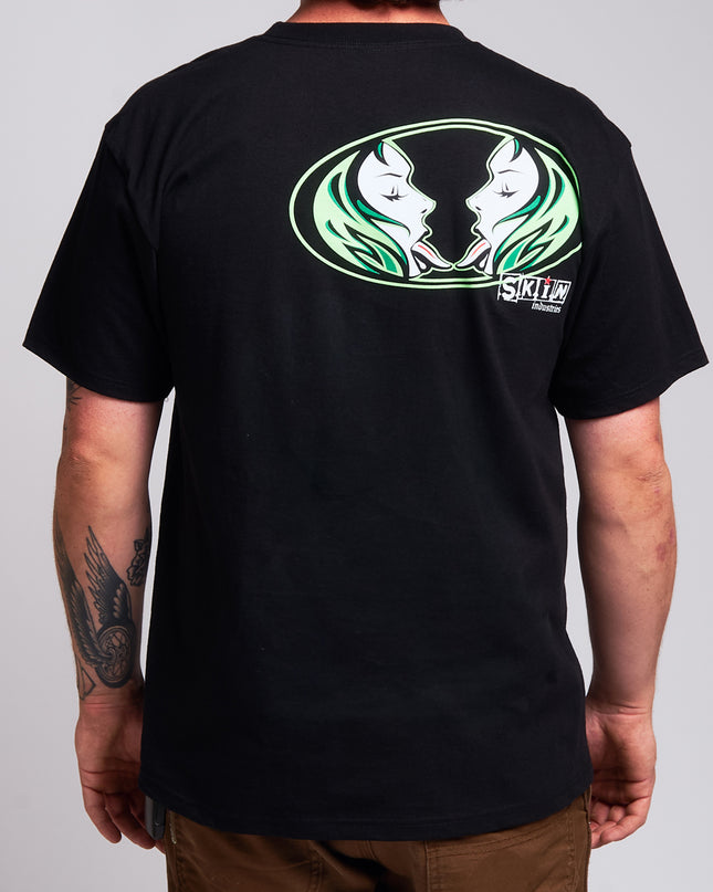 Men’s S/S Tee Standard |Kiss It - Black/Green