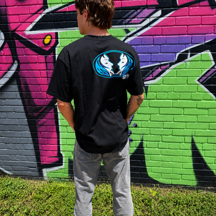 KISS IT - Black w/ Blue | CORE Tee