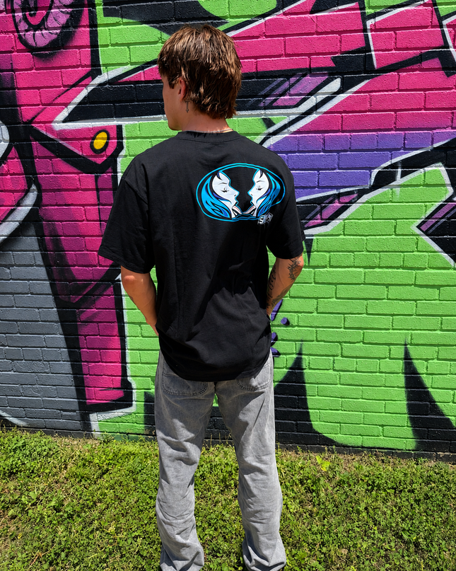 KISS IT - Black w/ Blue | CORE Tee