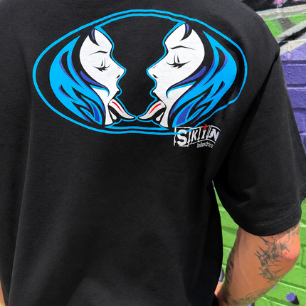 KISS IT - Black w/ Blue | CORE Tee