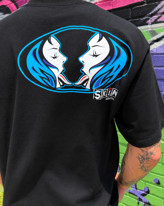 KISS IT - Black w/ Blue | CORE Tee