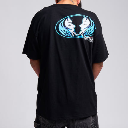 Men’s S/S Tee Standard |Kiss It - Black/Blue
