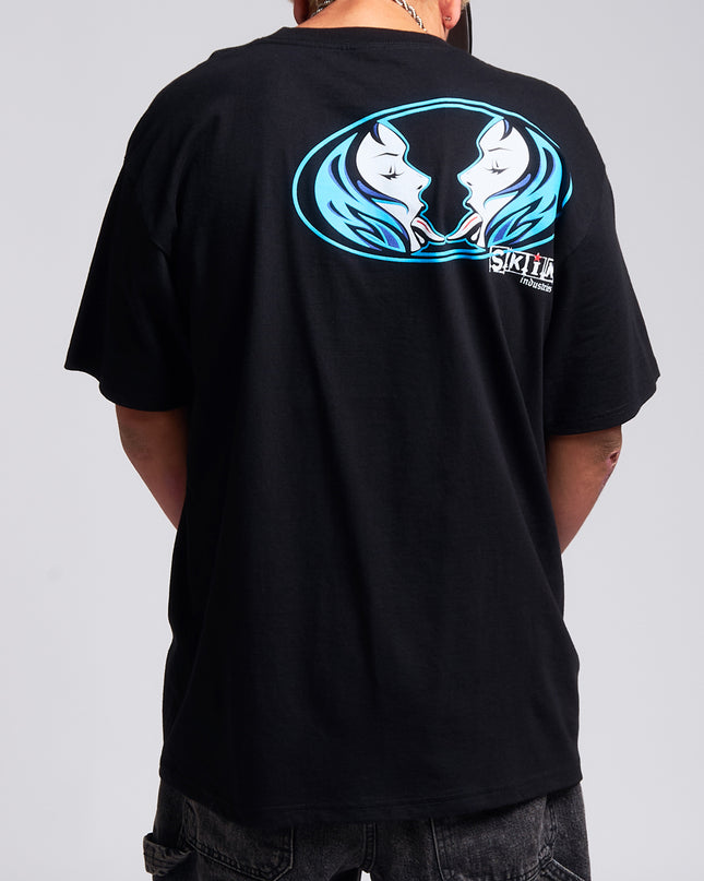 Men’s S/S Tee Standard |Kiss It - Black/Blue