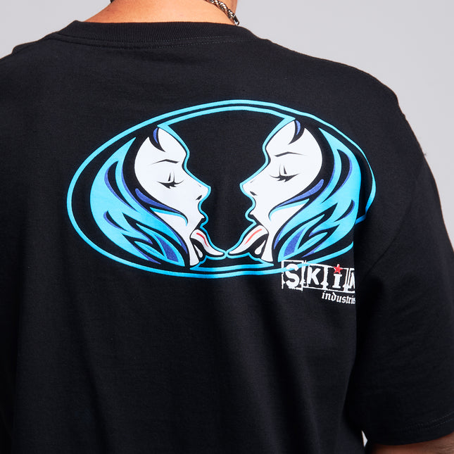 Men’s S/S Tee Standard |Kiss It - Black/Blue