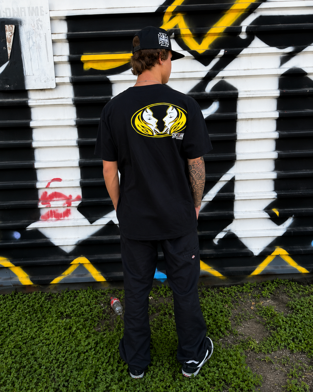 KISS IT - Black w/ Yellow | CORE Tee