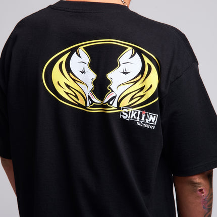 Men’s S/S Tee Standard |Kiss It - Black/Yellow