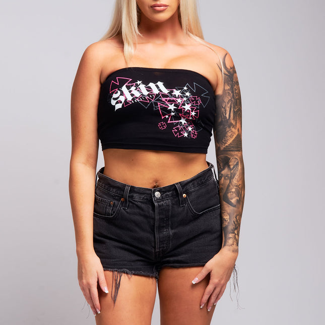 Womens Tube Top | ANGELIC - Black