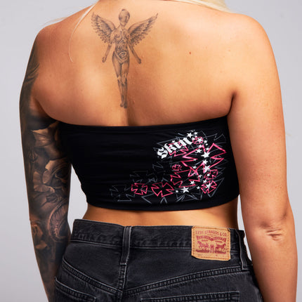 Womens Tube Top | ANGELIC - Black