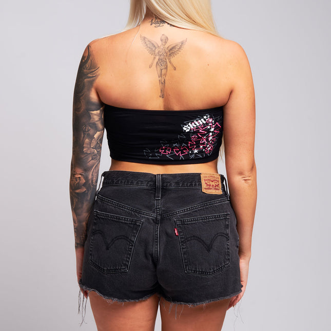 Womens Tube Top | ANGELIC - Black