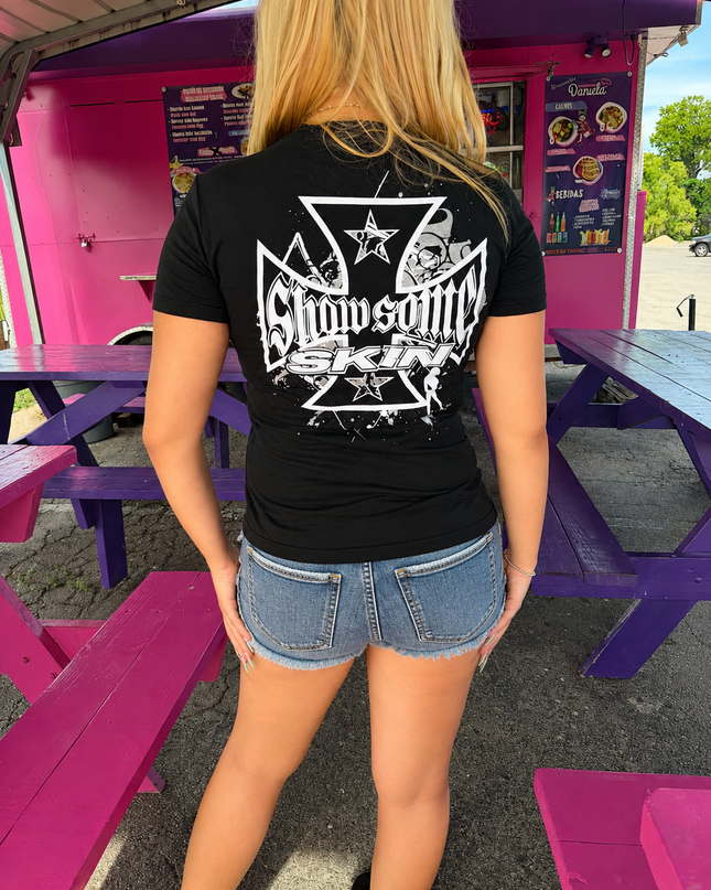 Women’s S/S Fitted Tee (Classic) | SLICK - Black