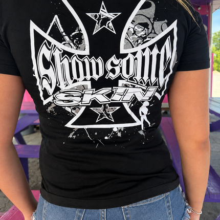 Women’s S/S Fitted Tee (Classic) | SLICK - Black