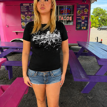 Women’s S/S Fitted Tee (Classic) | SLICK - Black